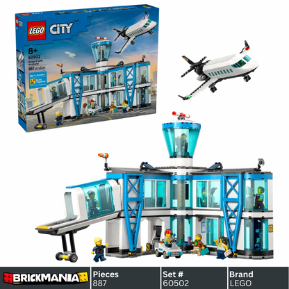 LEGO 60502 City Airport with Airplane | 887 PCS
