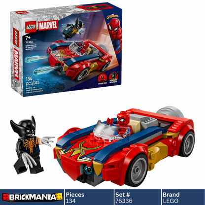 LEGO 76336 Marvel Spider-Man Car vs. Venomized Wolverine | 134 PCS