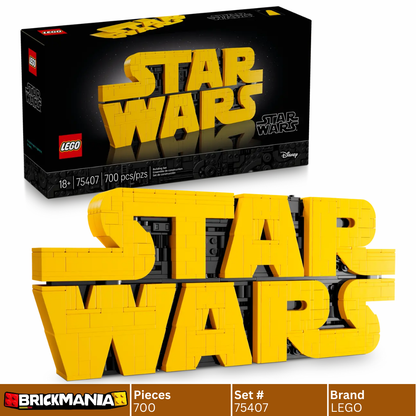 LEGO 75407 Star Wars Brick-Built Star Wars™ Logo | 700 PCS
