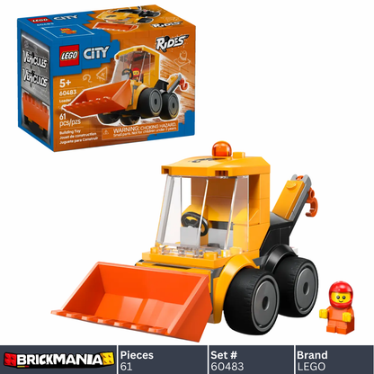 LEGO 60483 City Rides – Construction Loader | 61 PCS