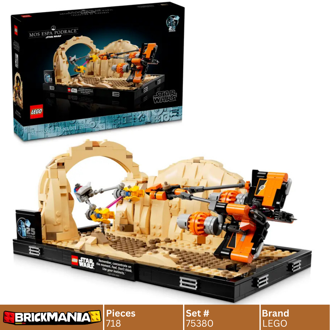 LEGO 75380 Star Wars Mos Espa Podrace™ Diorama | 718 PCS (Retired Product)