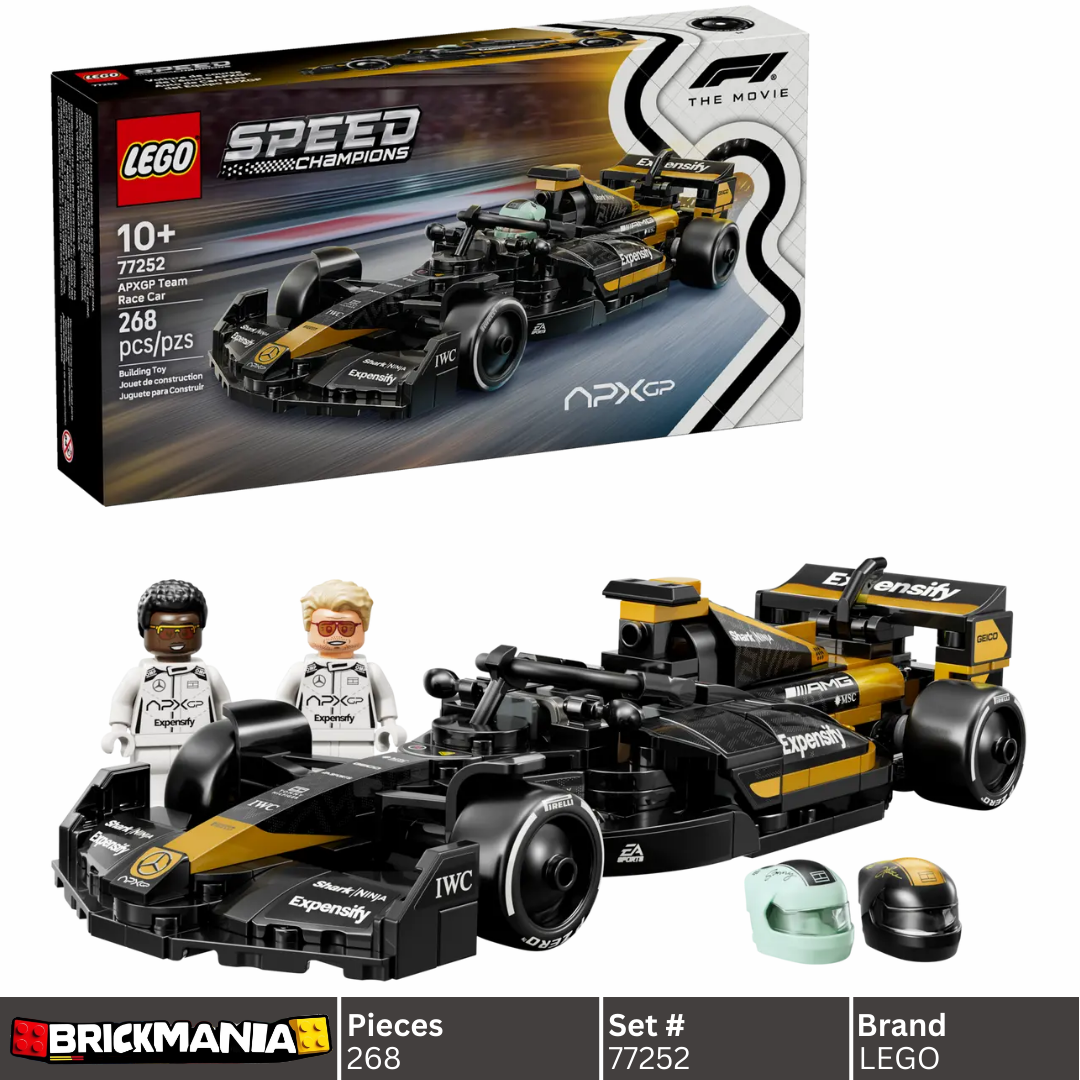 LEGO 77252 Speed Champions APXGP Team Race Car from F1® The Movie | 268 PCS