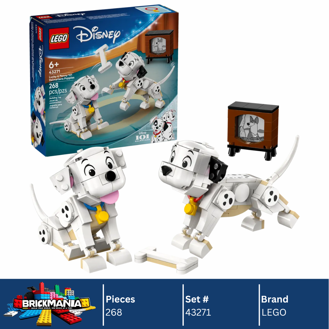LEGO 43271 Disney Lucky & Penny 101 Dalmatians Puppies | 268 PCS