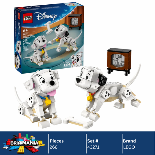 LEGO 43271 Disney Lucky & Penny 101 Dalmatians Puppies | 268 PCS