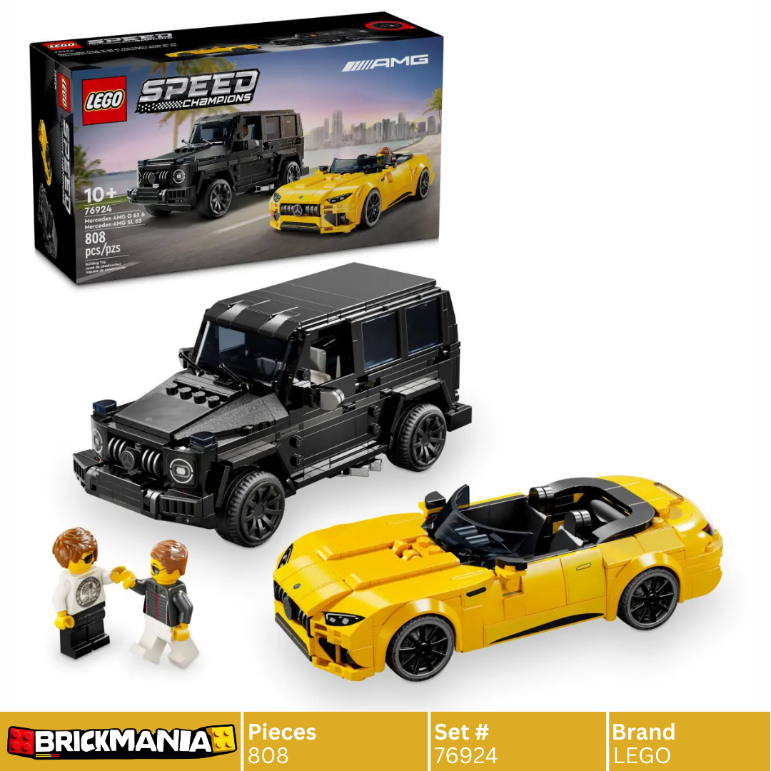 LEGO 76924 Speed Champions Mercedes-AMG G 63 & Mercedes-AMG SL 63 | 808 PCS