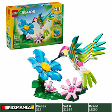 LEGO 31384 Creator 3-in-1 Wild Animals: Colorful Hummingbird | 312 PCS