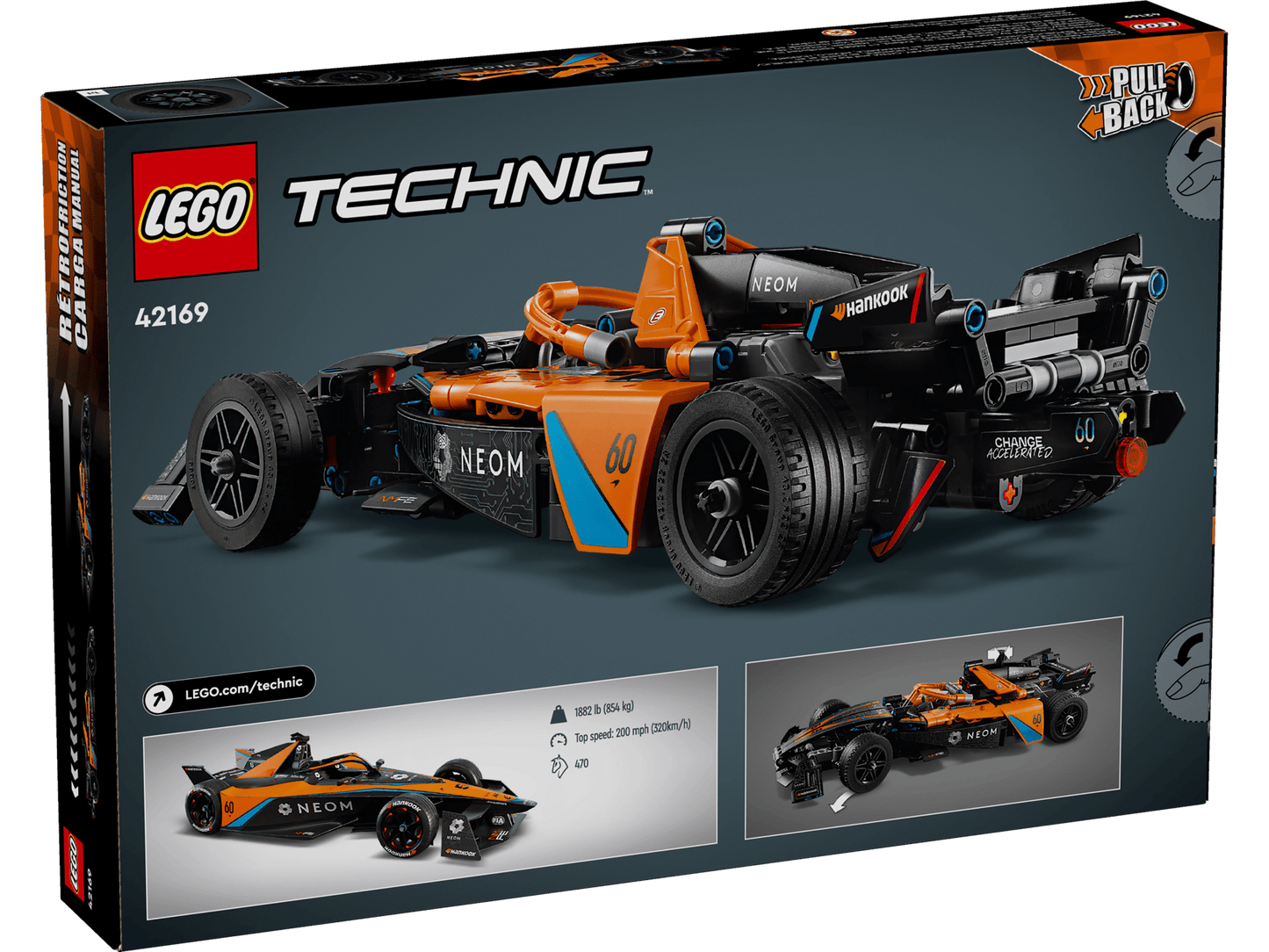 LEGO 42169 Technic NEOM McLaren Formula E Race Car | 452 PCS | Retired | Damaged Box