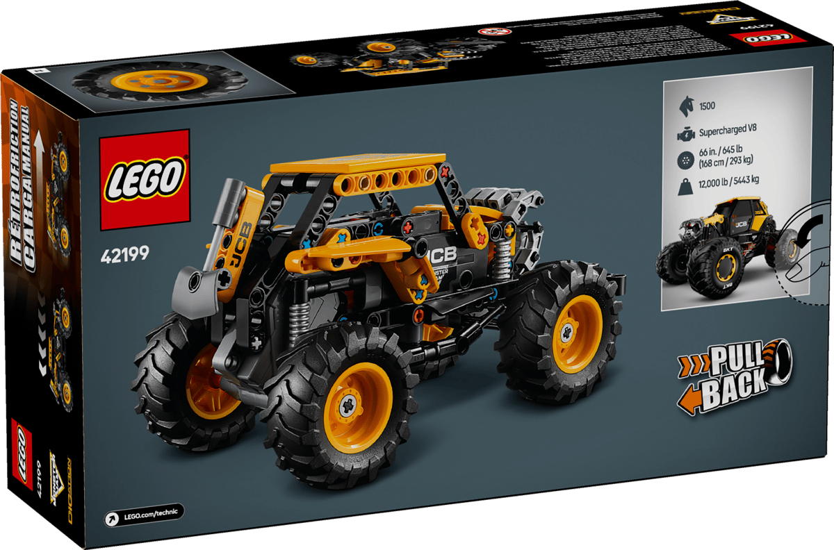 LEGO 42199 Technic Monster Jam™ DIGatron™ Pull-Back | 218 PCS
