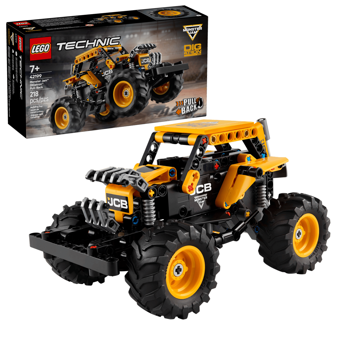 LEGO 42199 Technic Monster Jam™ DIGatron™ Pull-Back | 218 PCS