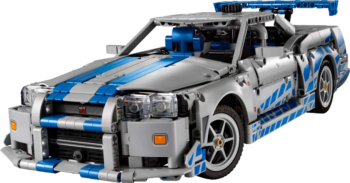 LEGO 42210 Technic 2 Fast 2 Furious Nissan Skyline GT-R (R34) Car | 1410 PCS