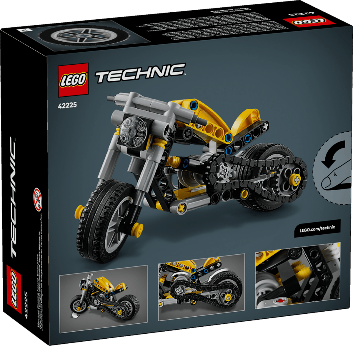 LEGO 42225 Technic Yellow Motorcycle | 151 PCS