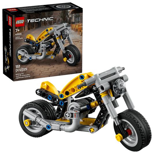 LEGO 42225 Technic Yellow Motorcycle | 151 PCS