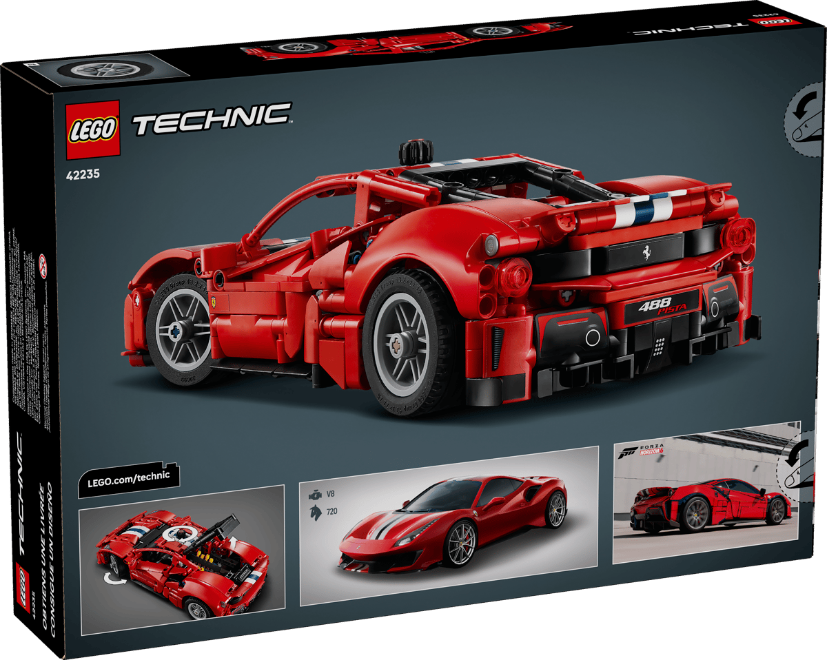 LEGO 42235 Technic Ferrari 488 Pista Car | 882 PCS