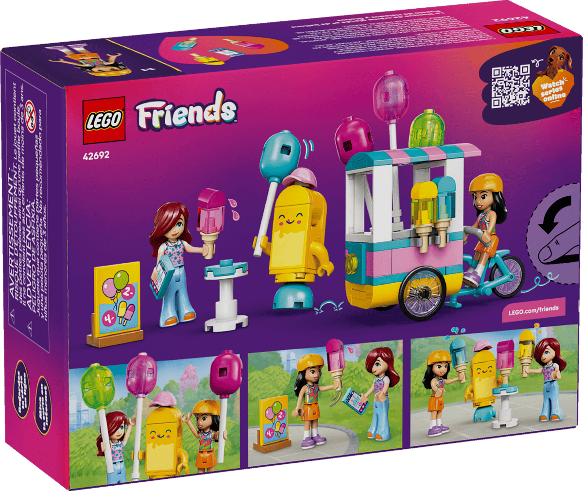 LEGO 42692 Friends Ice Cream & Balloon Stand | 107 PCS