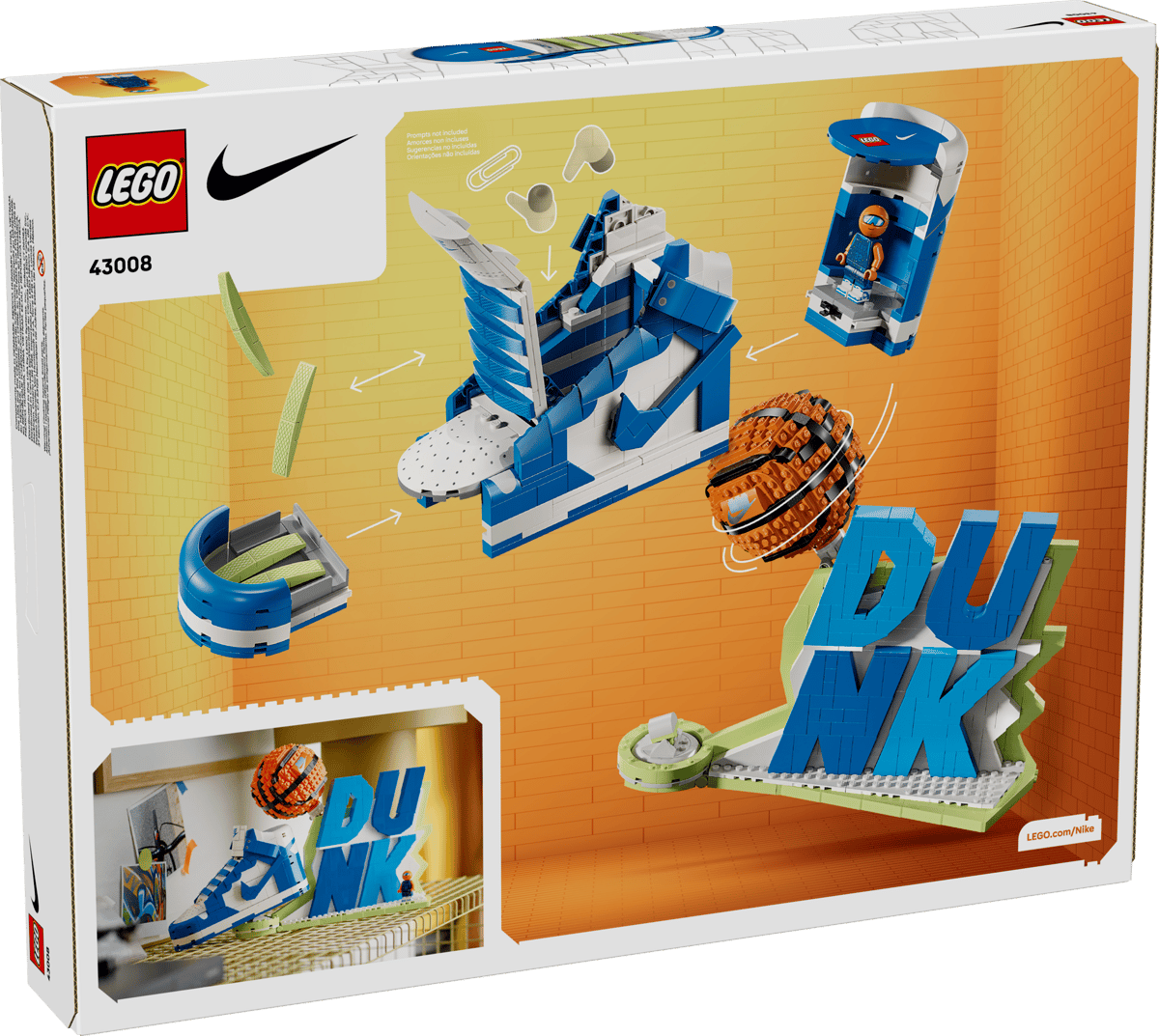 LEGO 43008  Nike Dunk x LEGO® | 1180 PCS