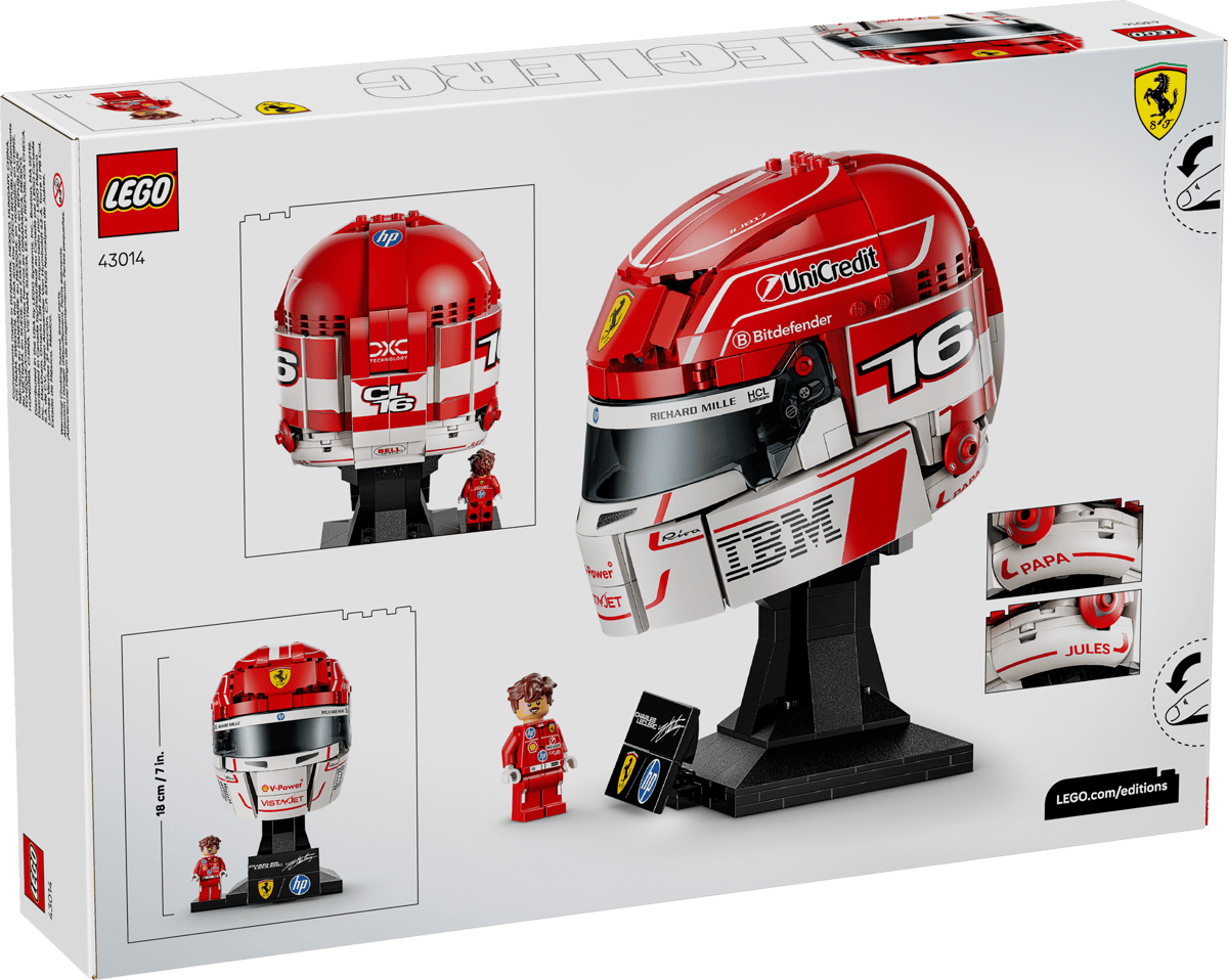LEGO 43014 Editions Scuderia Ferrari HP Charles Leclerc Helmet | 886 PCS