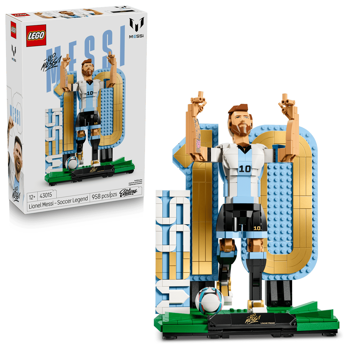 LEGO 43015 Editions Lionel Messi – Soccer Legend | 958 PCS