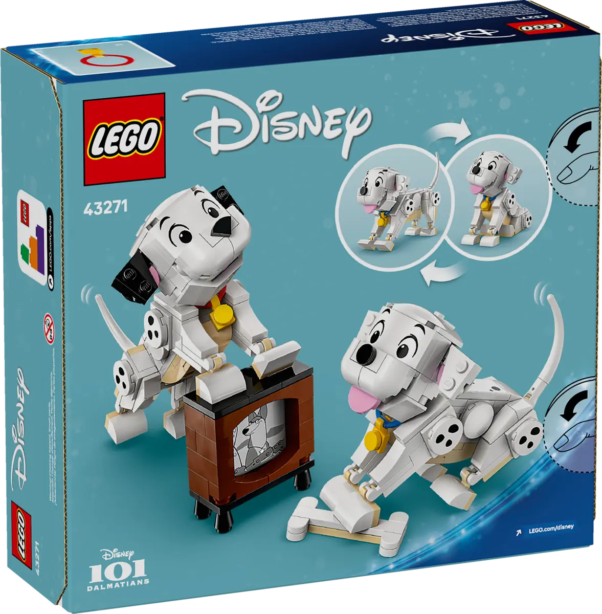 LEGO 43271 Disney Lucky & Penny 101 Dalmatians Puppies | 268 PCS