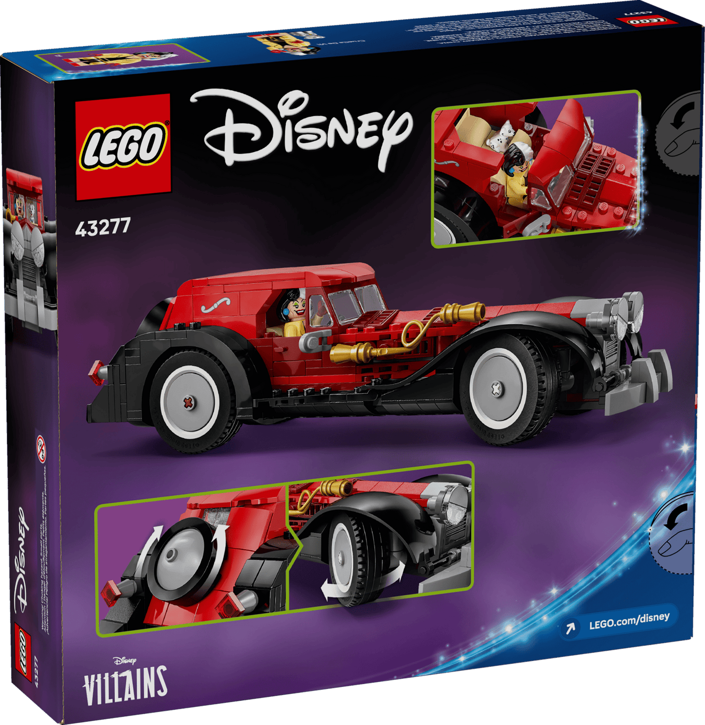 LEGO 43277 Disney Cruella De Vil's Car | 378 PCS