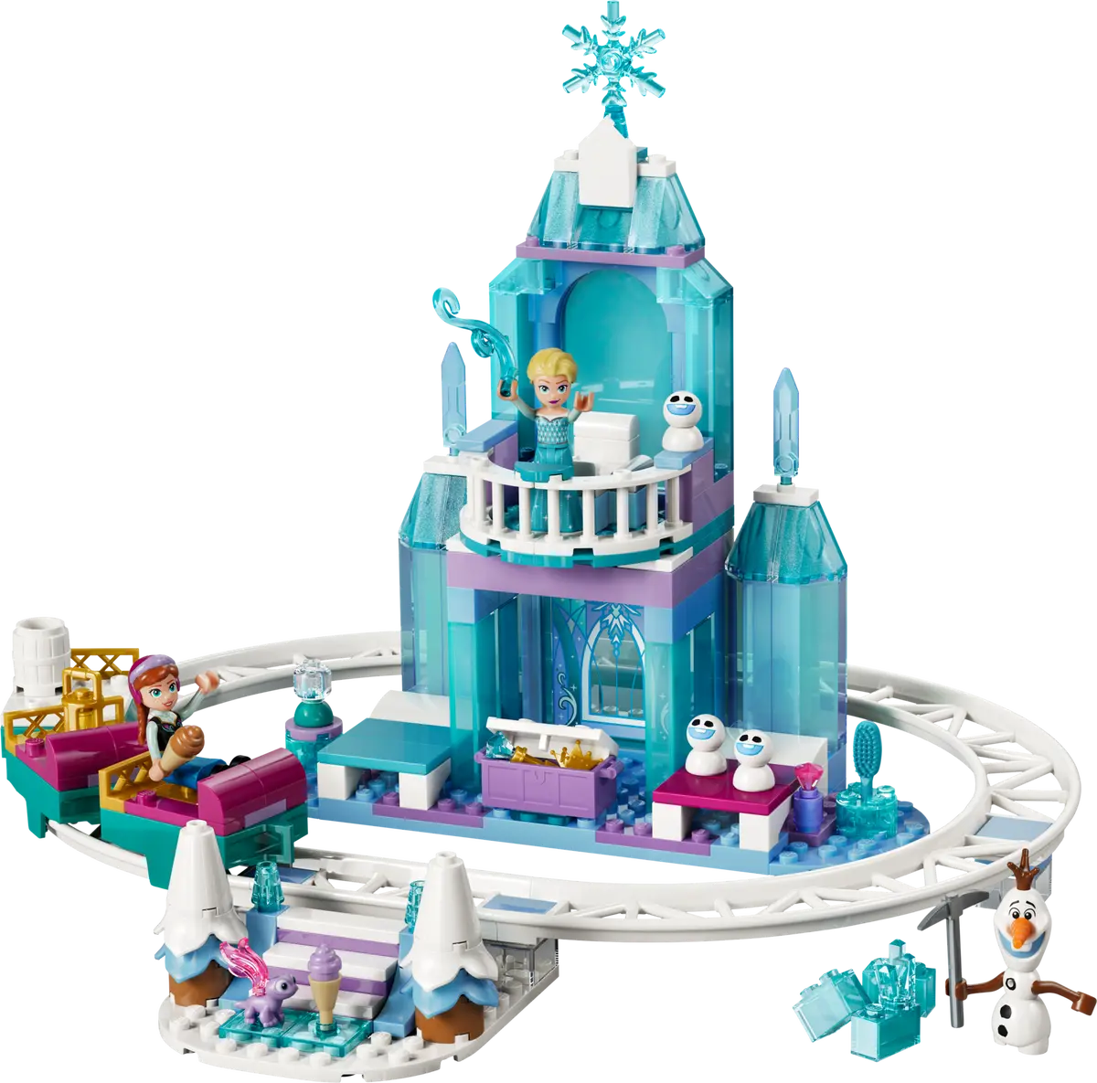 LEGO 43281 Disney Elsa's Ice Castle & Snow Ride Adventure | 216 PCS