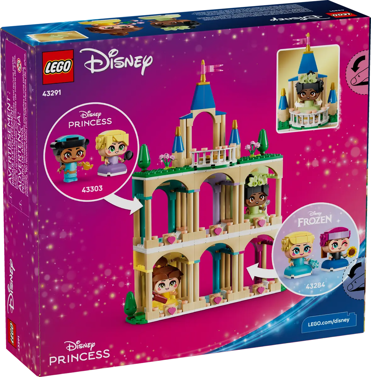 LEGO 43291 Disney Mini Belle & Tiana with Castle | 358 PCS
