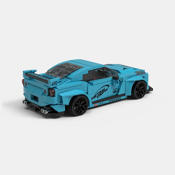 Happy Build PB8846 Nissan GTR Building Toy Set | 428 PCS | Buildable Car with Display Container