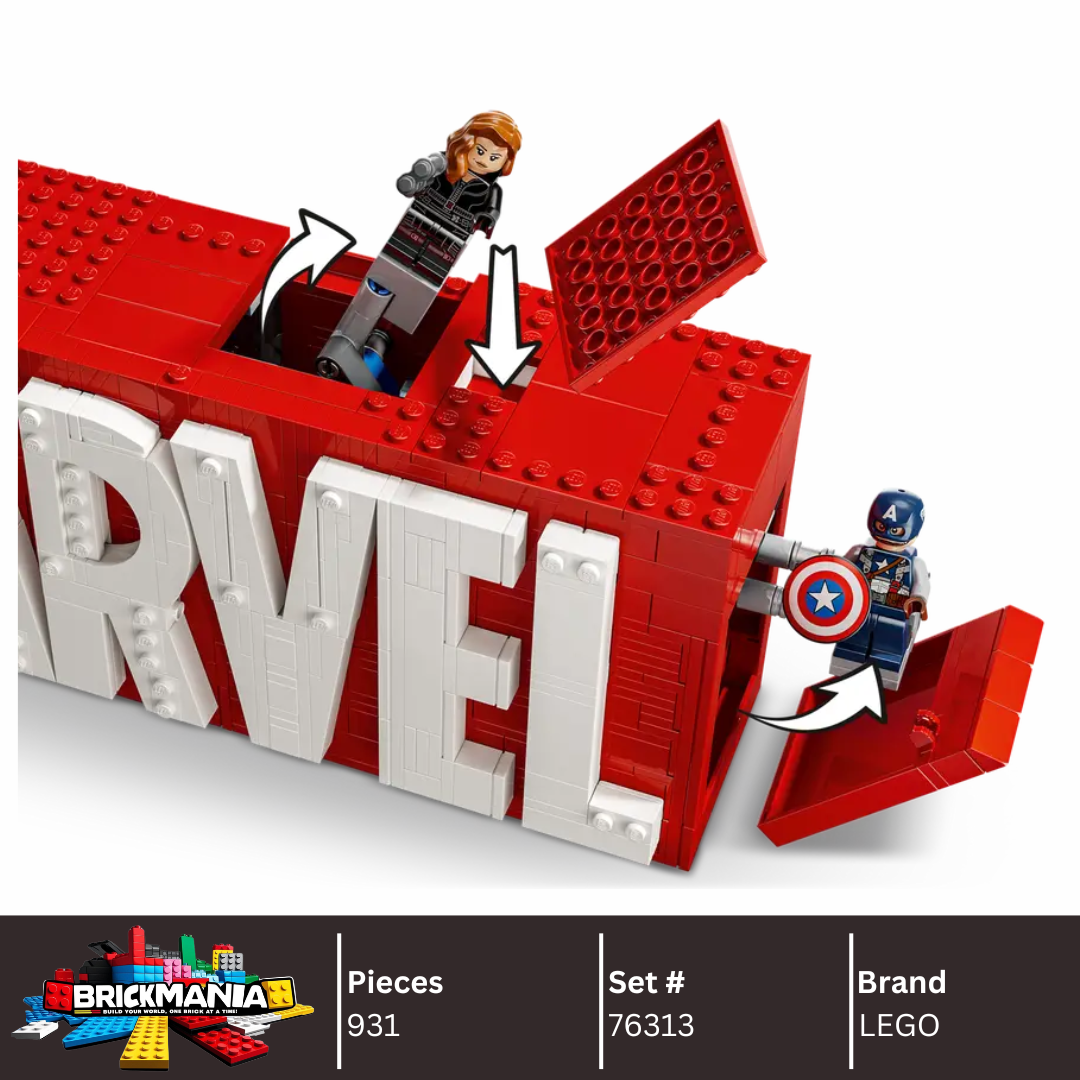 LEGO 76313 MARVEL Logo & Minifigures | 931 PCS