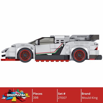 Mould King 27007 The Veneno Mini Sports Car Building Toy Set | 398 PCS