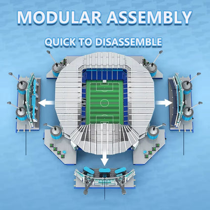 CaDA C66022W Manchester City Stadium Building Toy Set | 4473 PCS