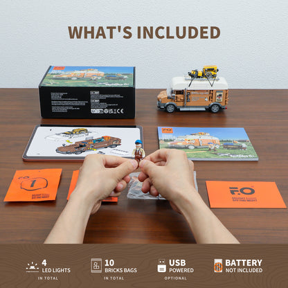 Lumibricks F9030 Carpentry Van Building Toy Set | 496 PCS