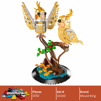 Mould King 10150 Black-Capped Lory Building Toy Set | 1052 PCS