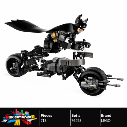 LEGO 76273 Batman™ Construction Figure and the Bat-Pod Bike | 713 PCS
