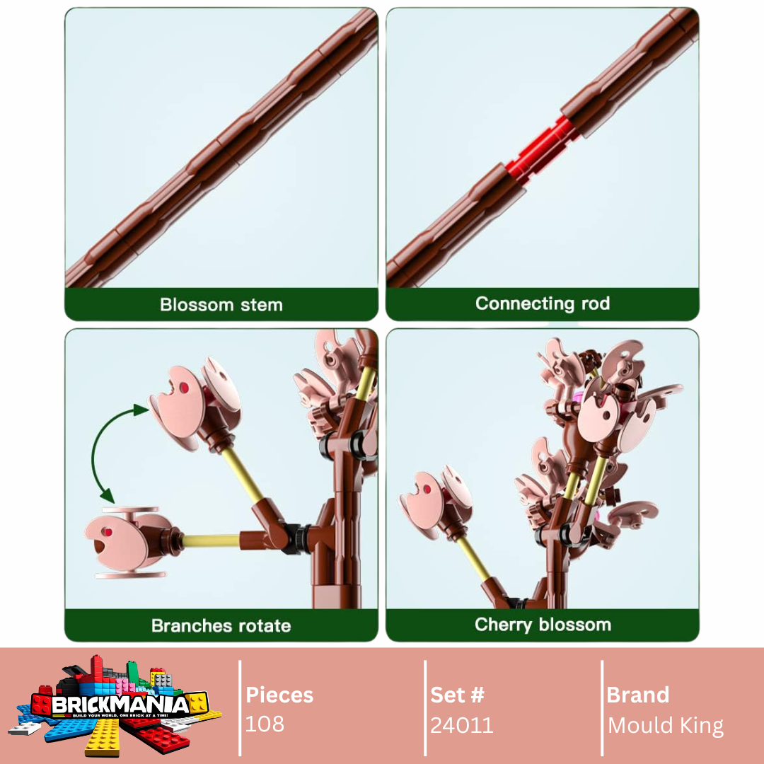 Mould King 24011 Cherry Blossoms Building Toy Set | 108 PCS