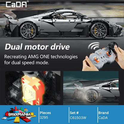 CaDA C61503W Mercedes-AMG ONE Building Toy Set | 3295 PCS