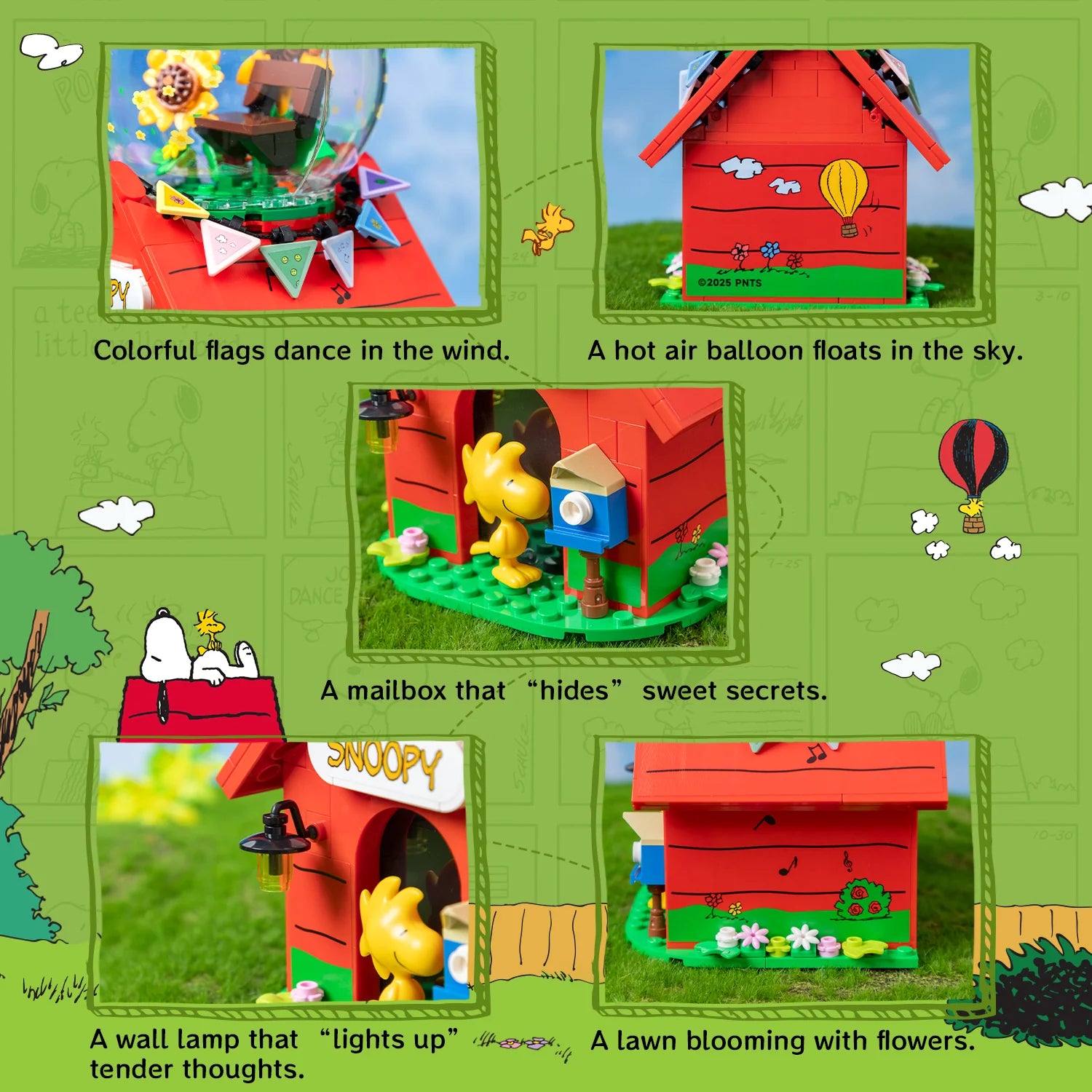 Pantasy 86918 Snoopy Red House Building Toy Set | 243 PCS – Brickmania