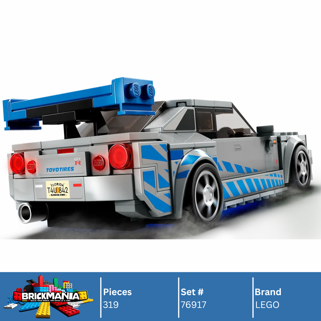 LEGO 76917 2 Fast 2 Furious Nissan Skyline GT-R (R34) | 319 PCS