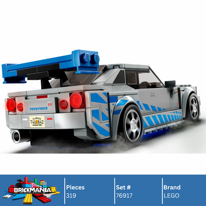 LEGO 76917 2 Fast 2 Furious Nissan Skyline GT-R (R34) | 319 PCS