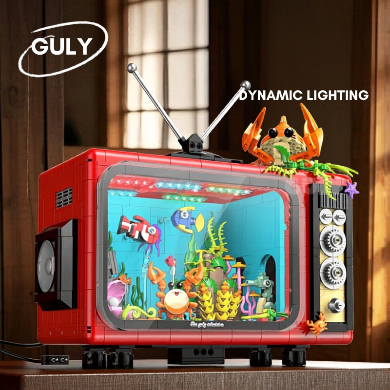 GULY 60518 Retro TV Building Set | 1718 PCS