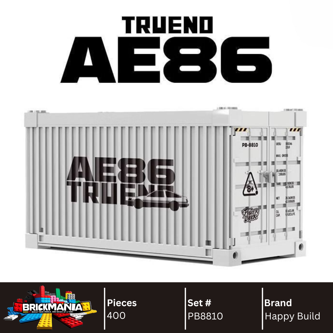 Happy Build PB8810 Toyota AE86 Trueno Building Toy Set | 400 PCS | Buildable Car with Display Container