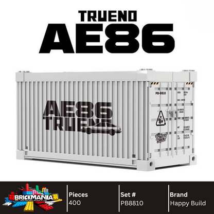 Happy Build PB8810 Toyota AE86 Trueno Building Toy Set | 400 PCS | Buildable Car with Display Container