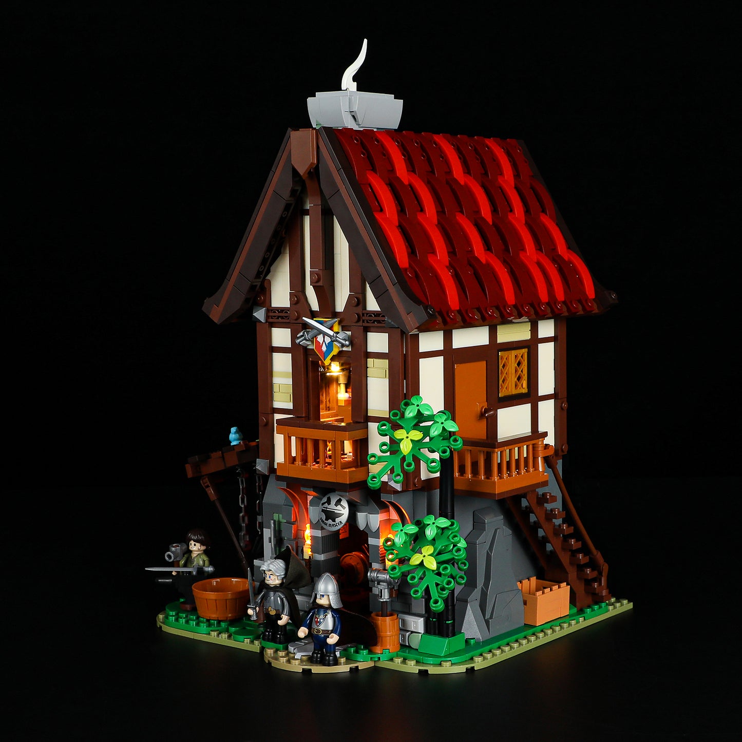 Lumibricks F9040 Forge House Building Toy Set | 1595 PCS