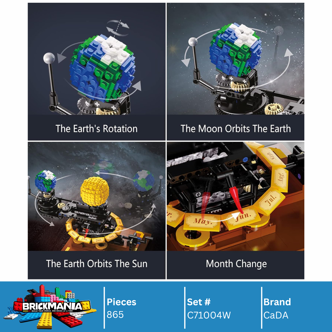 CaDA C71004W Solar System Building Toy Set | 865 PCS