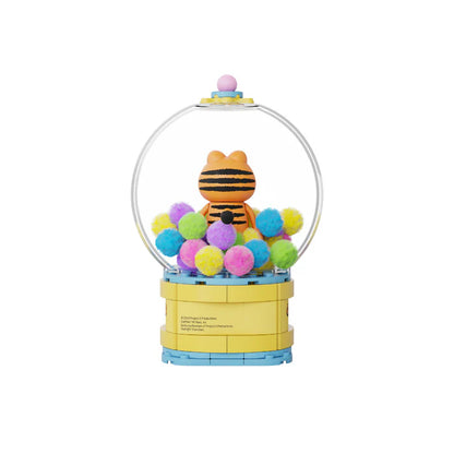 Pantasy 86804 Garfield Crystal Ball Series Gumball Machine Building Toy Set |99 PCS