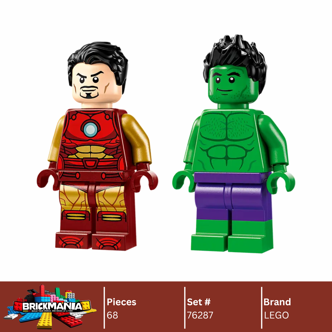 LEGO 76287 Marvel Iron Man with Bike and The Hulk | 68 PCS