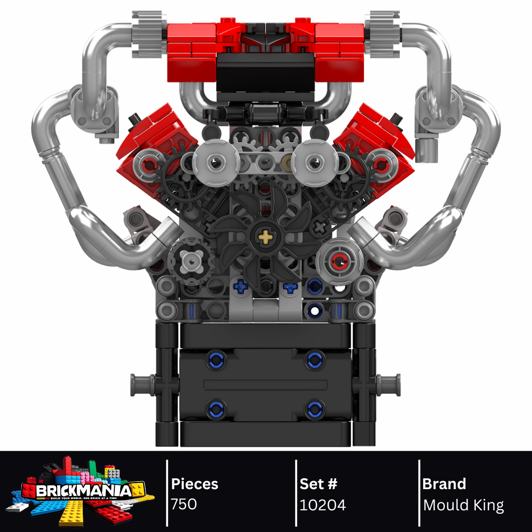 Mould King 10204 Italian V8 Engine Building Set | 750 Pcs