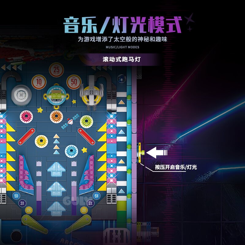 GULY 60526 Pinball Game Building Set | 2309 PCS