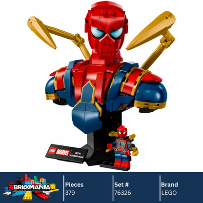 LEGO 76326 Marvel Iron Spider-Man Bust | 379 PCS