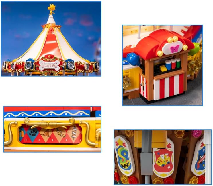 Pantasy 86904 Snoopy Carousel Building Toy Set |3132 PCS – Brickmania