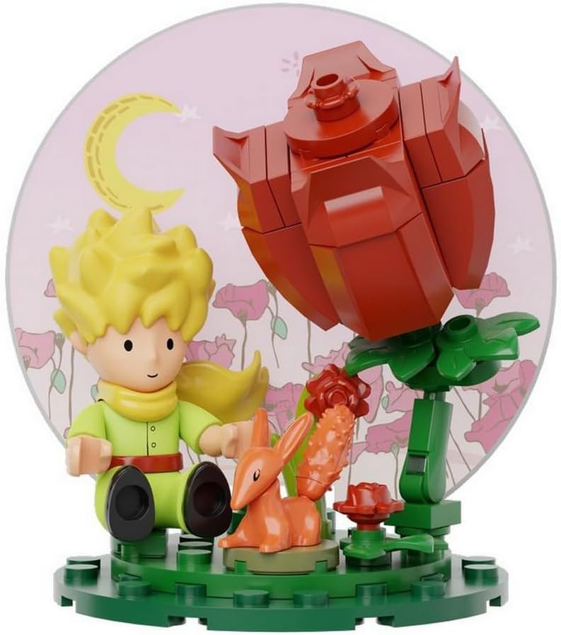 Pantasy 86331 Le Petit Prince Crystal Ball Series Rose Whispers Building Toy Set |300 PCS
