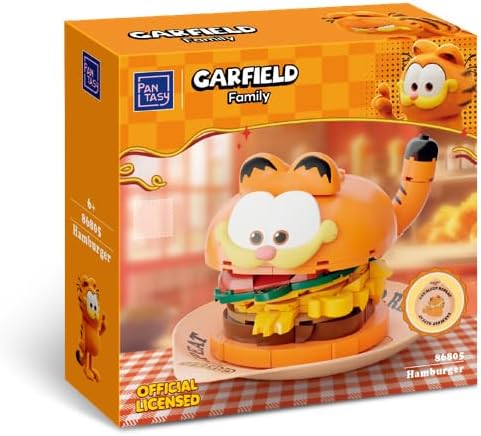 Pantasy 86805 Garfield Foodie Series Hamburger Building Toy Set |300 PCS